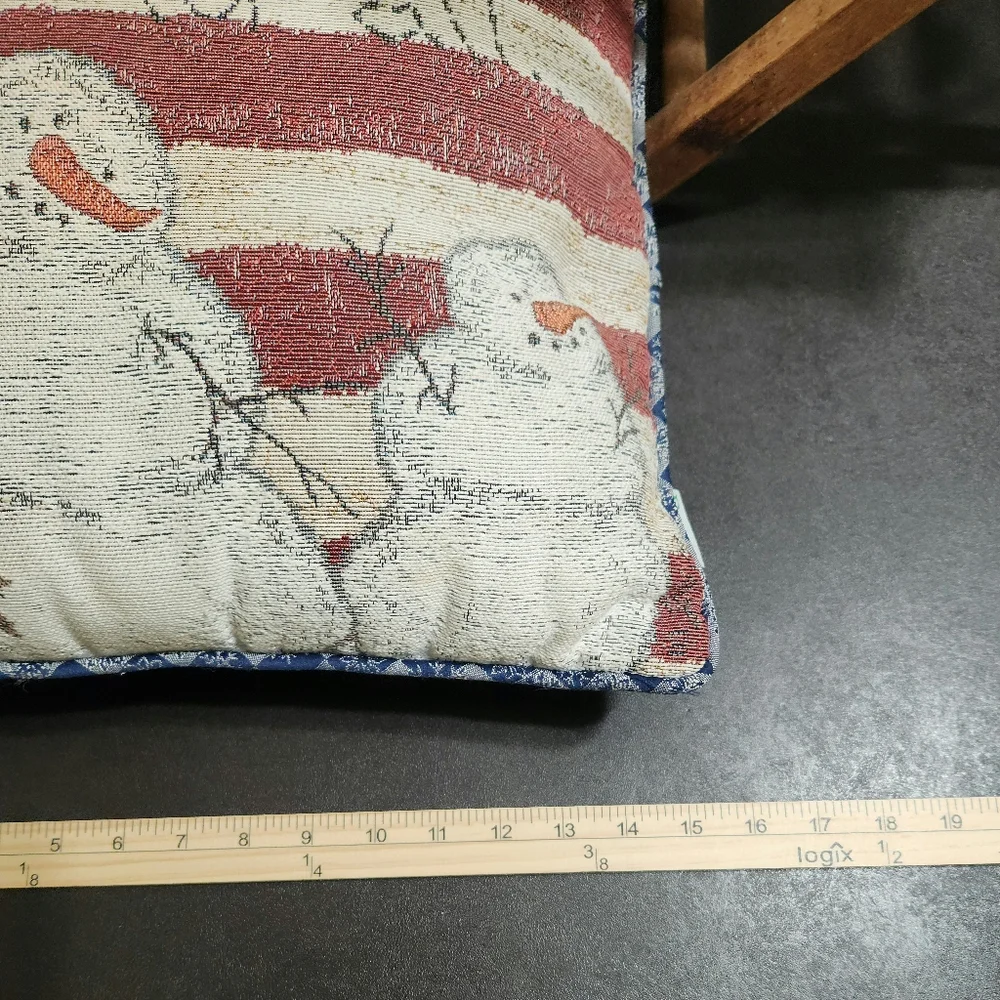 Riverdale Patriotic Holiday tapestry throw pillow
